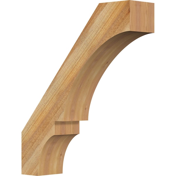 Ekena Millwork 6"W x 24"D x 28"H Balboa Rough Sawn Knee Brace, Western Red Cedar BRC06X24X28BOA00RWR - main